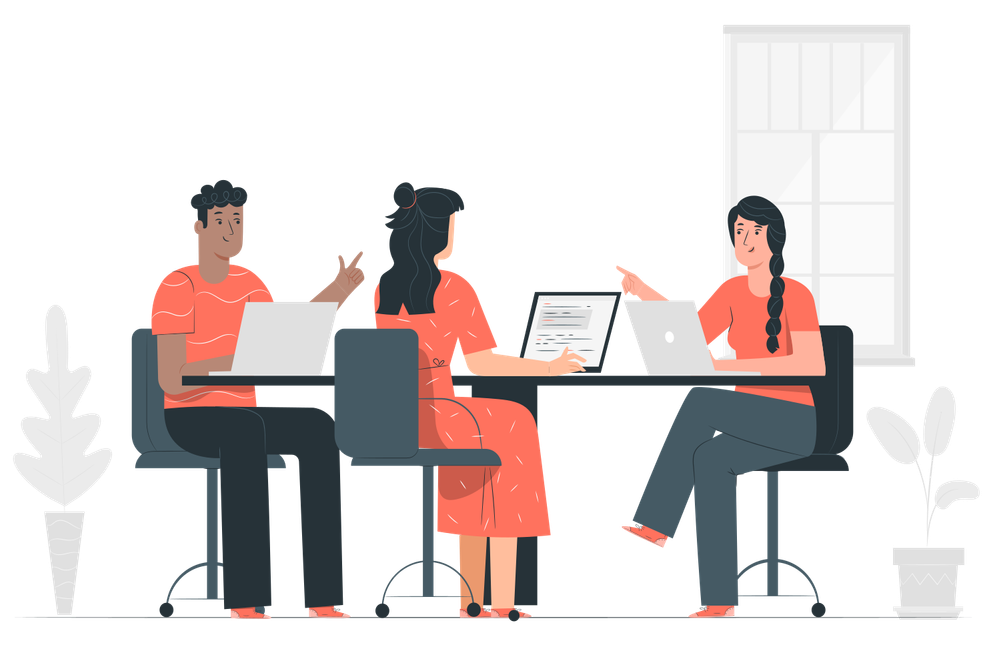 Team working together